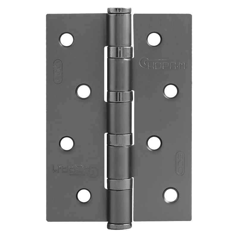 Петля дверная универсальная НОРА-М 4"-4ВВ STD (100*70*2,5) без колп. - Графит