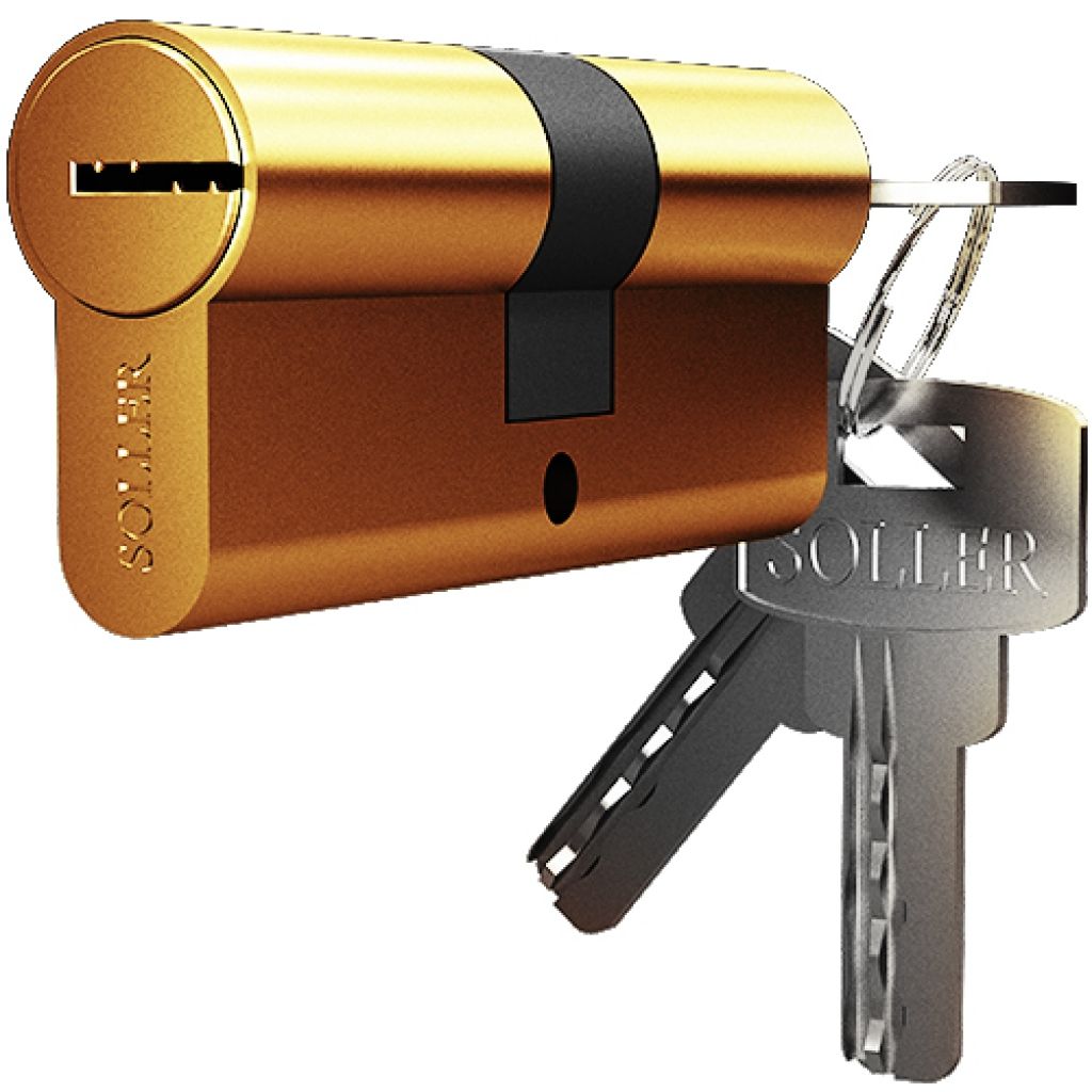 Soller F5 70мм золото 5кл. латунь/металл Механизм цилиндровый(120,12)